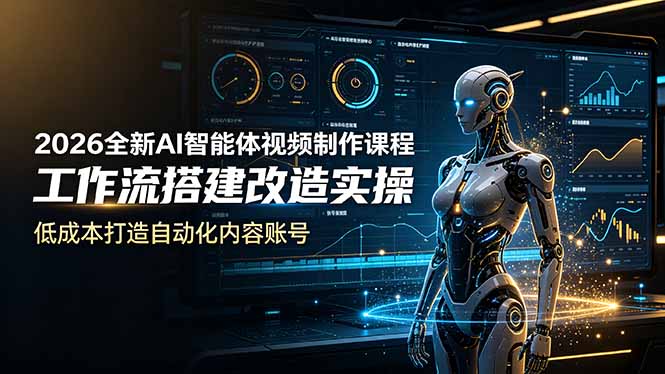2026全新AI Codex智能体视频制作课程，工作流搭建改造实操，低成本打造自动化内容账号-蜗牛学社